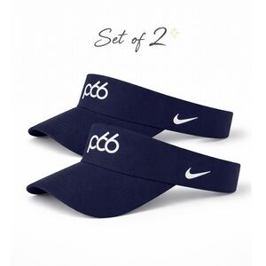 Nike Navy Blue Visor Hat– Adjustable Fit-UNISEX-NWT. Set of 2!